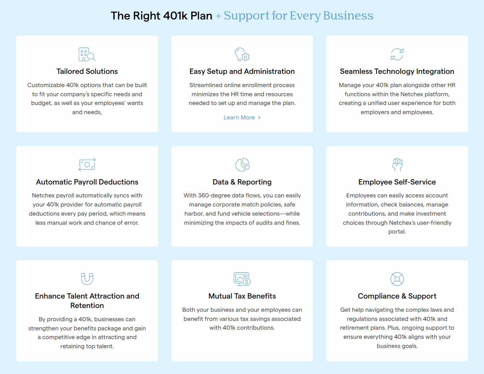 Netchex 401k Solution