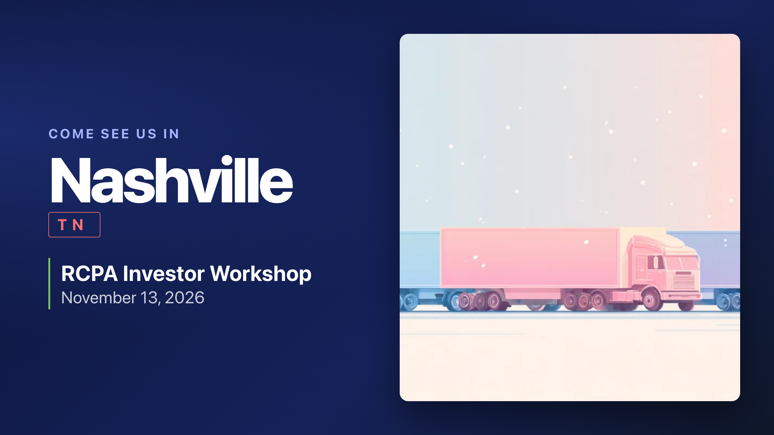 RCPA Investor Workshop