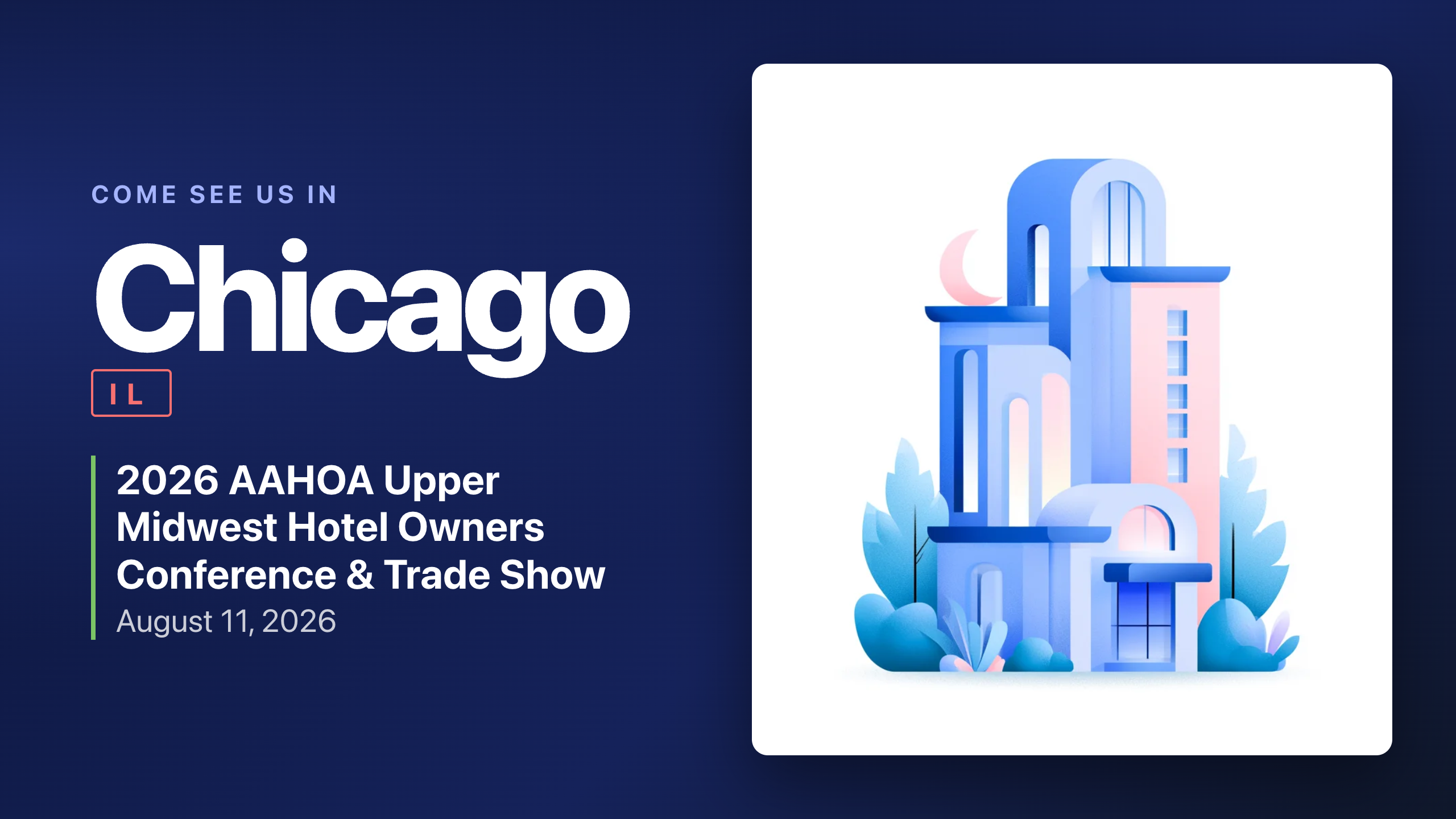 AAHOA Upper Midwest Hotel Owners Conference 2026 event cover for Netchex hospitality payroll and HR