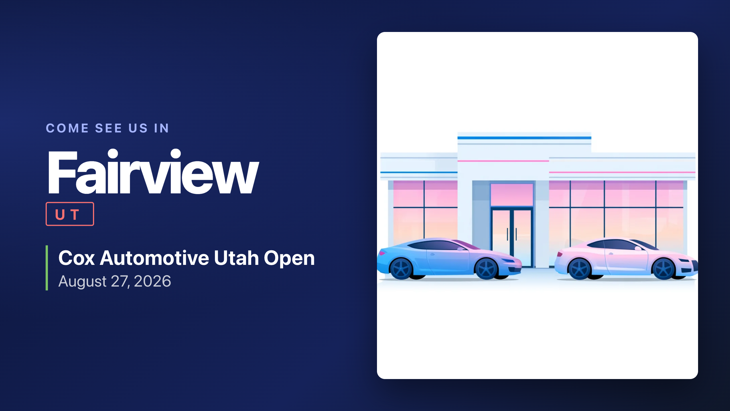 Cox Automotive Utah Open 2026 event cover for Netchex automotive dealership payroll and HR