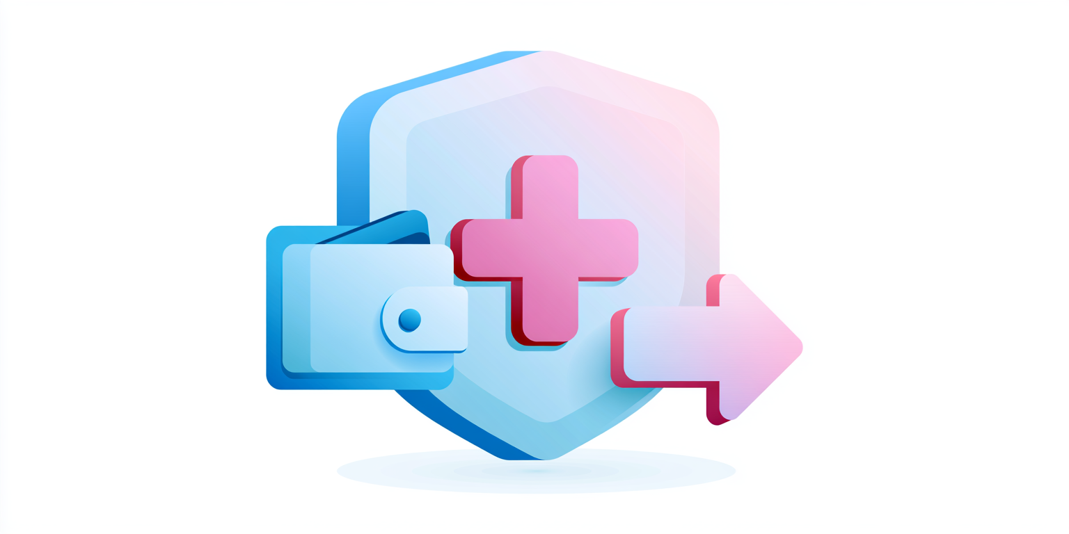 Flat vector illustration representing a health reimbursement arrangement and employee benefits