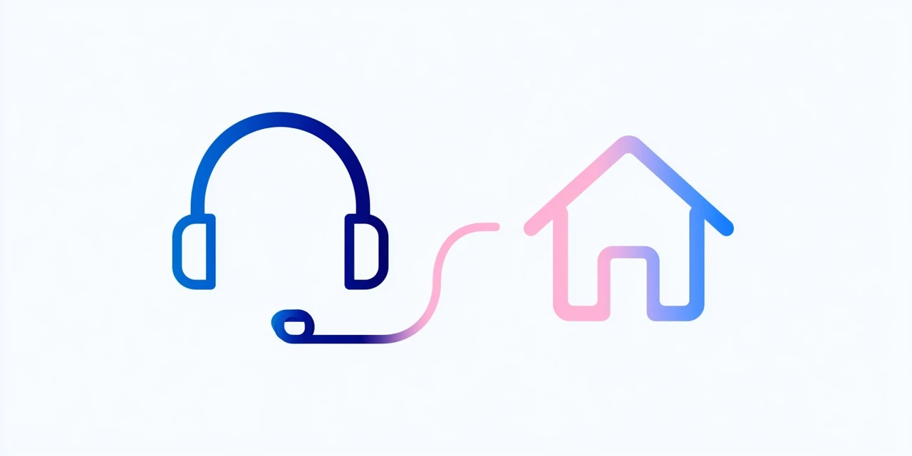 Remote healthcare call center representative handling patient calls from home