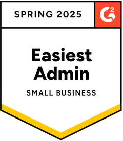 G2 Easiest Admin, Benefits Administration, Small Business, Spring 2025