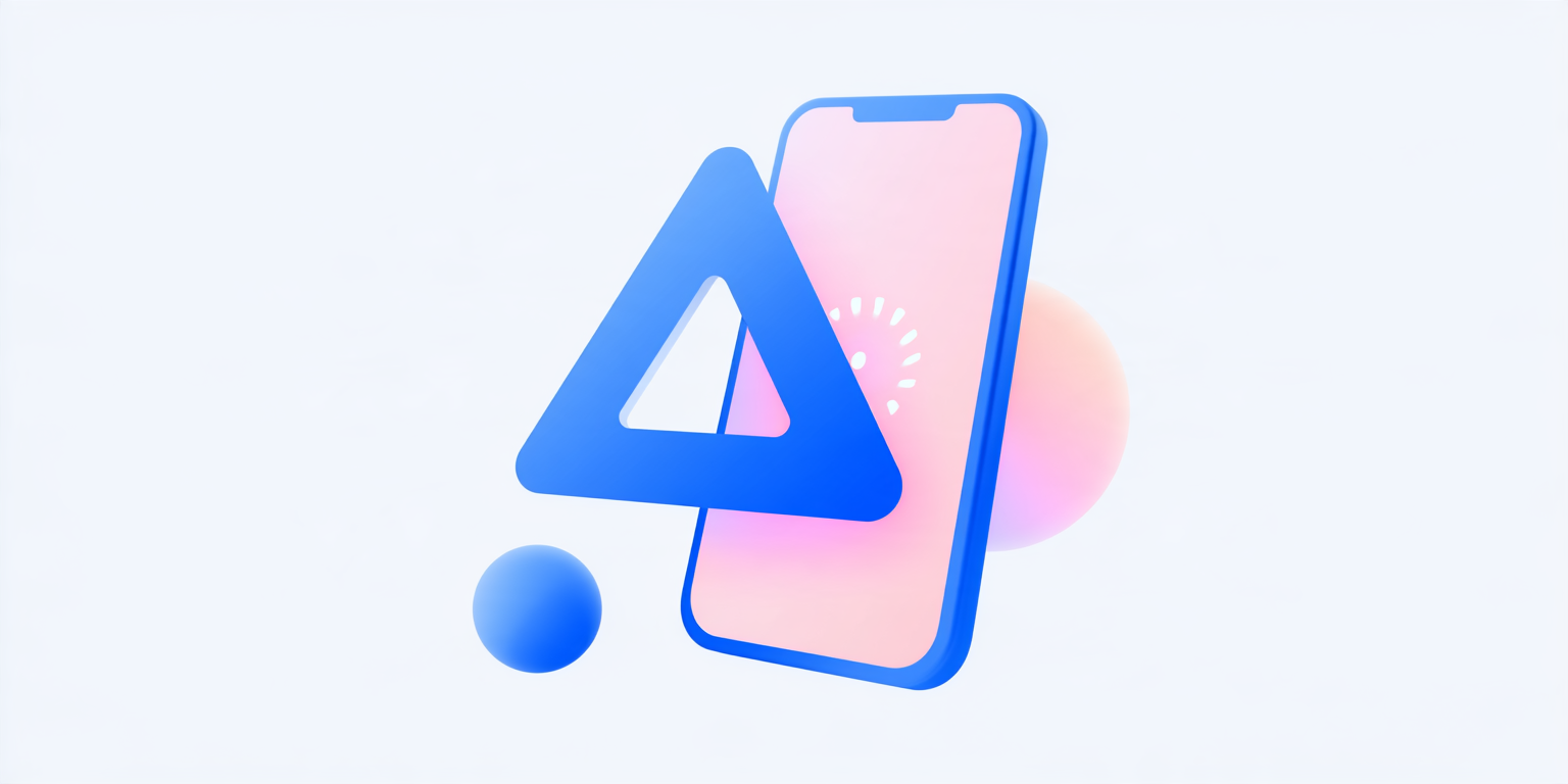 A warning triangle over a phone with a loading icon, representing signs of a struggling payroll provider